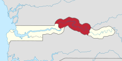 Location of Central River Division in the Gambia