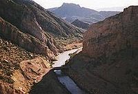The Gila River near Coolidge Dam in Arizona
