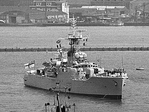 HMS Eastbourne (F73) visiting Amsterdam on 23 May 1969
