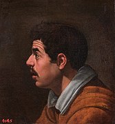 Kopf eines Mannes von Velázquez (1616)