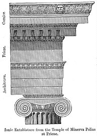 Entablature of the Ionic order