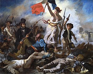 Die Freiheit führt das Volk (Eugène Delacroix)