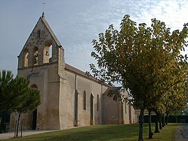 The church in Lamonzie-Saint-Martin
