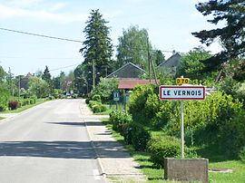 The road into Le Vernois