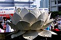 Lotus flower decoration at the temple during Wesak in 2007.