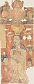 Uyghur Manichaean Elect depicted on a temple banner from Qocho