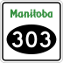 Provincial Road 303 marker