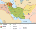 Ottoman Empire (1299–1922 AD), Qajar Iran (1789–1925 AD), Russian Empire (1721–1917 AD), Emirate of Afghanistan (1823–1926 AD) and British Raj (1858–1947 AD) in 1900 AD.