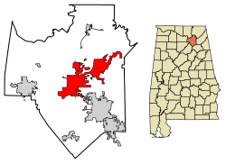 Location in Marshall County, Alabama