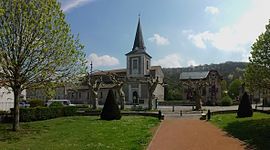 The church in Miramont-de-Comminges