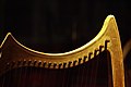 Harps also carry pins rather than pegs.