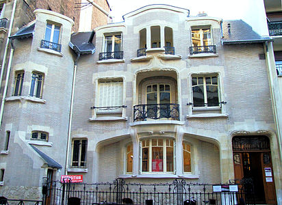 Hector Guimard, Hôtel Mezzara, 60 rue de La Fontaine ((16th)