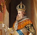 Emperor Pedro II wearing the collar of the order and elements of the Imperial Regalia. Detail from a portrait by Pedro Américo