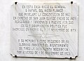 Commemorative plaque in Riego's birthplace in Tuña