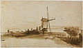 Rembrandt recorded the same bulwark in one of the finest drawings in the Frits Lugt Collection