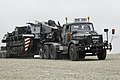 Scammell Contractor hauling Conqueror ARV2 FV222 tank recovery vehicle (REME)