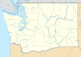 Map showing the location of Fort Vancouver National Historic Site