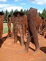 Sculpture display: Nierozpoznani ("The Unrecognized Ones") by Magdalena Abakanowicz