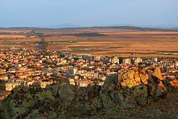 Aytos from the Hisarya Heights above town