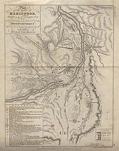 Plan of the Battle of Mahidpur, 21 December 1817.