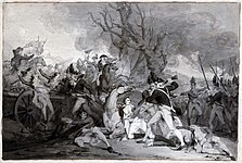 Pen and ink wash sketch, 1786