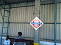 Begumpet railway station – platform board