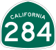 State Route 284 marker