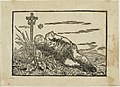 Caspar David Friedrich: Knabe auf einem Grab schlafend, um 1801