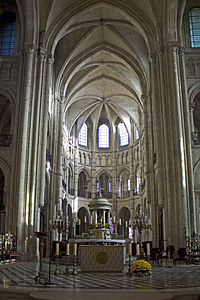 The apse of Noyon Cathedral (1155)