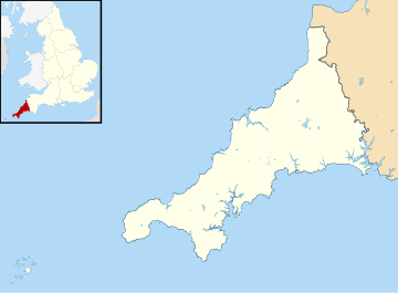 Maps of castles in England by county: B–K is located in Cornwall