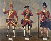 Grenadiers, 40th Regiment of Foot, and Privates, 41st Invalids Regiment and 42nd Highland Regiment