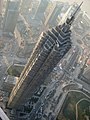 The Jin Mao Tower seen from the 100th floor of the Shanghai World Financial Center