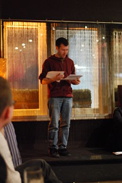 Image of Joey Comeau in London, England, April 2008