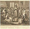 The Quaker Meeting engraved circa 1680 with the French title L'Assemblèe des Couacres