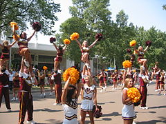 Golden Gopher Spirit Squads during the Maroon and Gold Day Parade in 2003