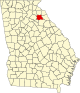 State map highlighting Madison County