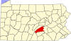 State map highlighting Perry County