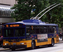 2001-2003 Gillig Phantom trolleybus of King County Metro (Seattle, Washington)