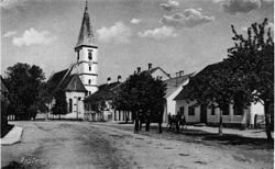 Postcard of Apače before the Second World War