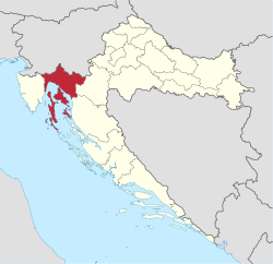 Primorje – Gorski Kotar County within Croatia