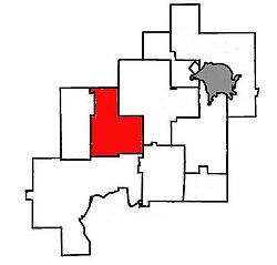 Location of Rayside-Balfour within Greater Sudbury