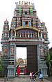 Eingang zum indischen Tempel der Tamilen