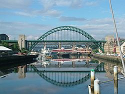 The River Tyne between Gateshead and Newcastle