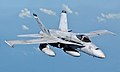 McDonnell Douglas F/A-18 Hornet of Marine Fighter Attack Squadron 212 (VMFA-212) over the South China Sea