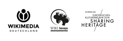 Logo zu Wiki Loves Monuments goes ECHY 2018, durchgeführt von Wikimedia Deutschland