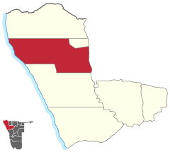 Karte Opuwo-Land in Namibia