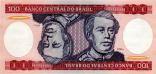 NCr$100 (second cruzeiro - second family, issued between 1981 and 1984)