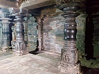 Inner mandapa pillars, Jaina artwork in the lower sections