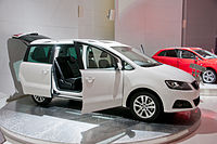 SEAT Alhambra second generation rear doors now slide open rather than being hinged.