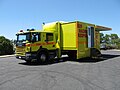 A Scania hazardous materials vehicle with ACT Fire and Rescue